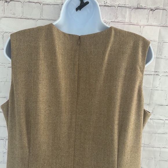 Liz Claiborne Collection woolmark blend sleeveless shift midi dress size 16 - Picture 4 of 13
